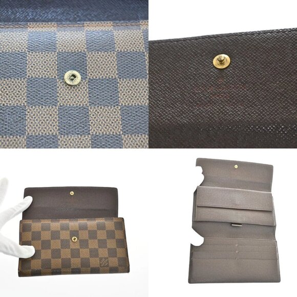 LOUIS VUITTON International Trifold Wallet Damier Leather Brown N61215 - Picture 6 of 16